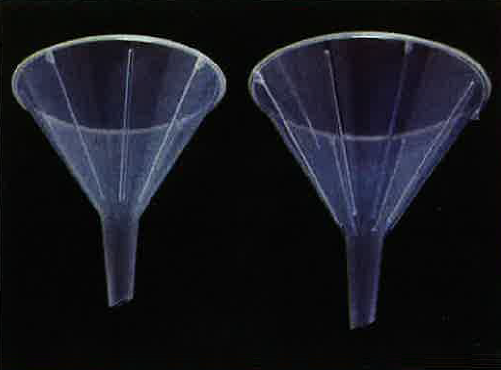 Disposable plastic funnel